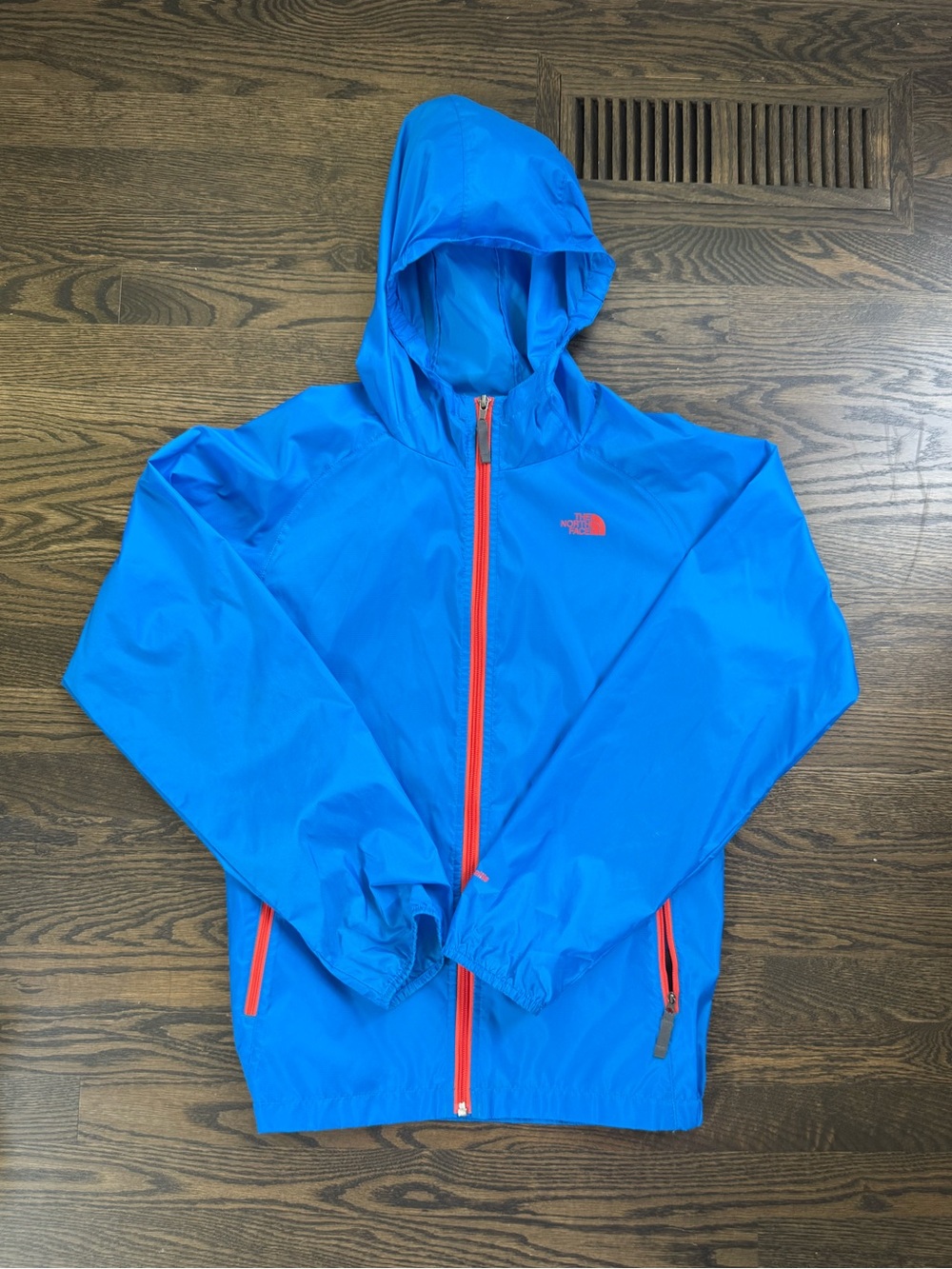 The North Face Blue Hooded Rain Jacket